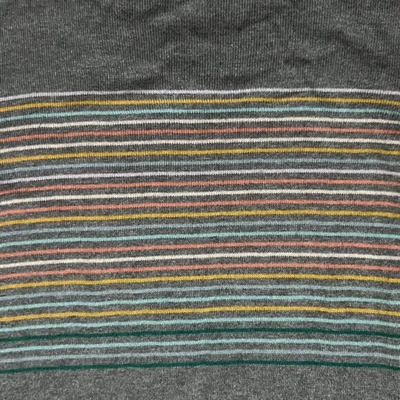 Gap Women's "Crazy" Gray & Multicolor Stripe Round Neck Pullover Sweater Size XS - Picture 9 of 12